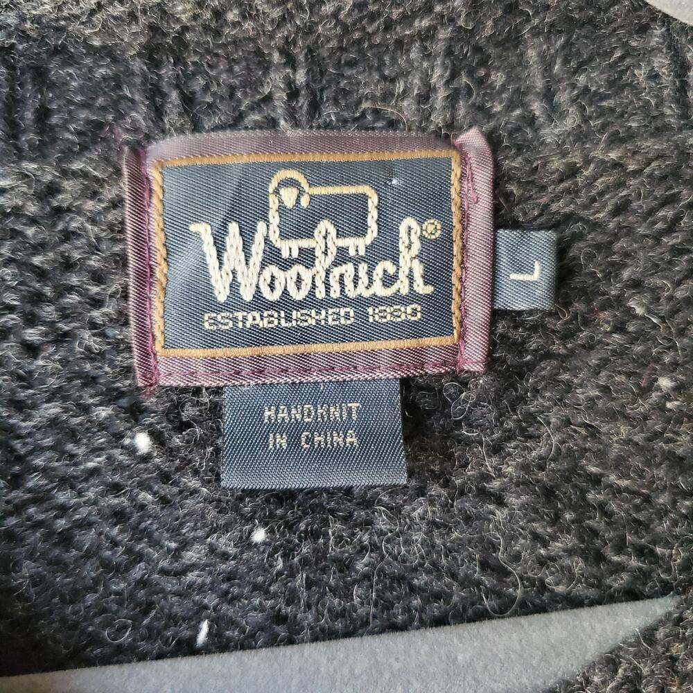 Vintage Woolrich Cardigan Sweater Womens Large Multicolor Christmas Knit Holiday - Picture 4 of 10
